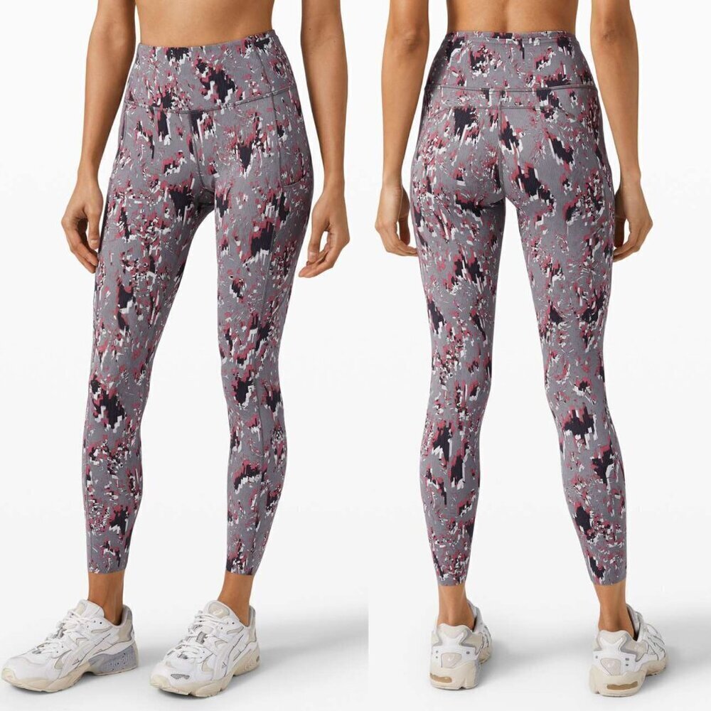 Lululemon Fast and Free High Rise Tight 25" Floral Flux Multi 21776